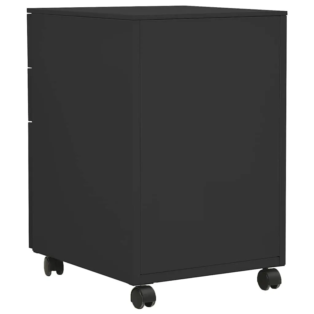 3 Drawer Anthracite Mobile Filing Cabinet
