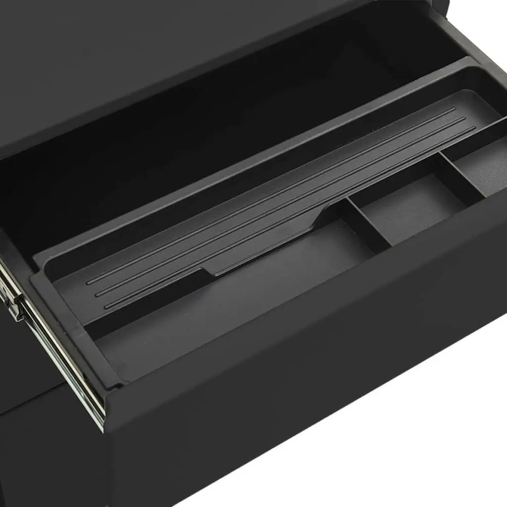 3 Drawer Anthracite Mobile Filing Cabinet