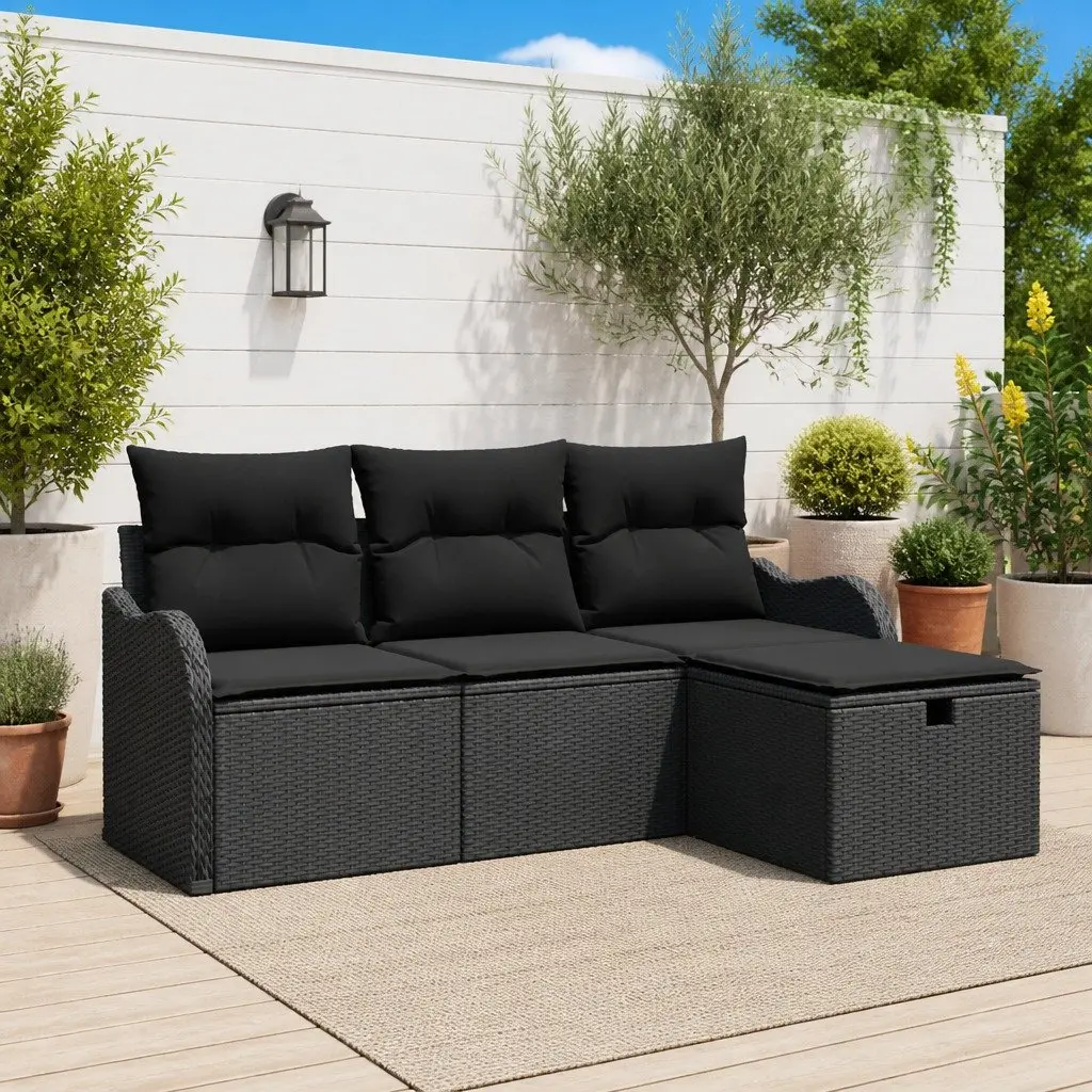 4-Piece Modular Garden Sofa Set