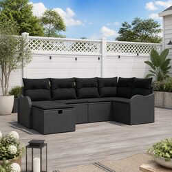 Specifications of 6-Piece Modular Garden Sofa Set