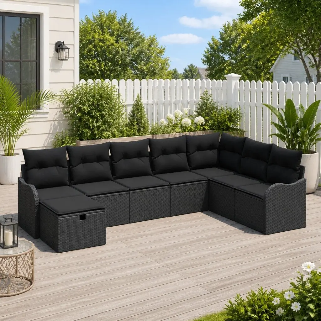 8-Piece Modular Sectional Garden Sofa Set