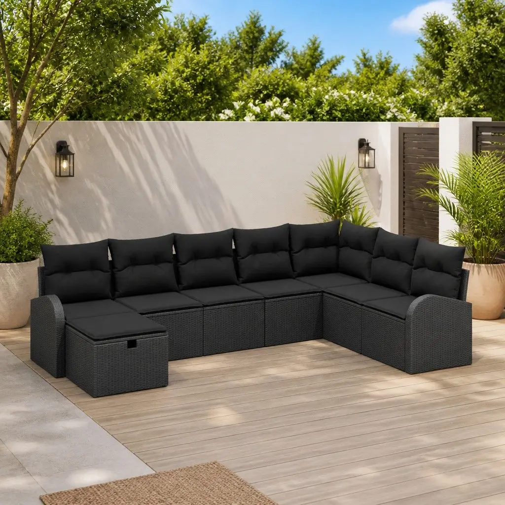 8-Piece Modular Garden Sofa Set