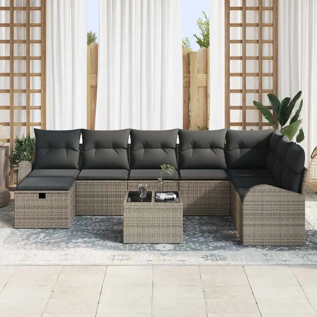 Modular Garden Sofa Set Outdoor Furniture Patio Seating 9 Pieces