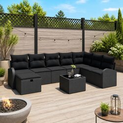 Specifications of 9-Piece Outdoor Sofa Set: Modular Design