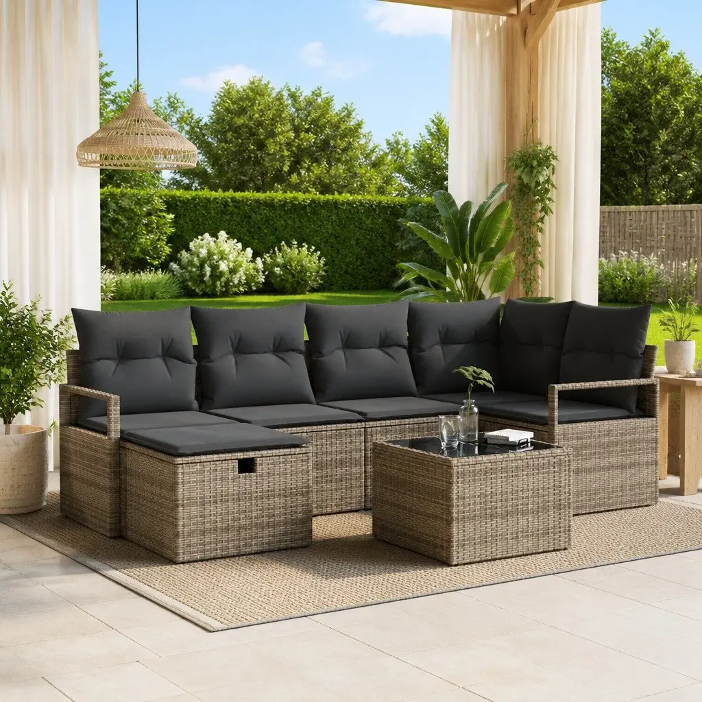 7 Piece Modular Garden Sofa Set