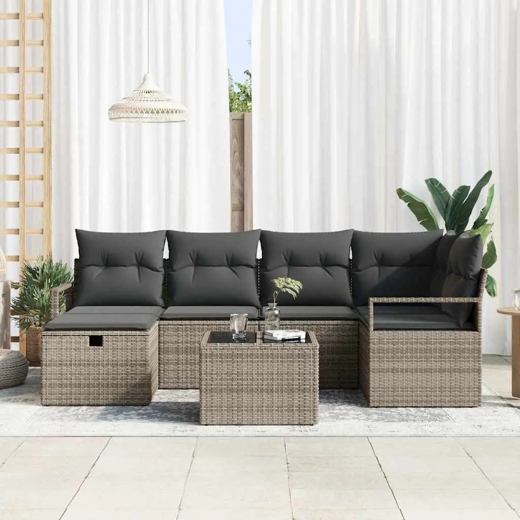 7 Piece Modular Garden Sofa Set