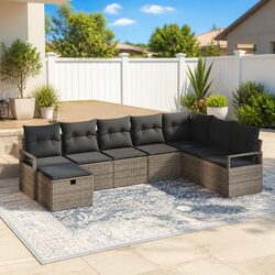 Specifications of Grey 5-Piece Outdoor Sofa Set
