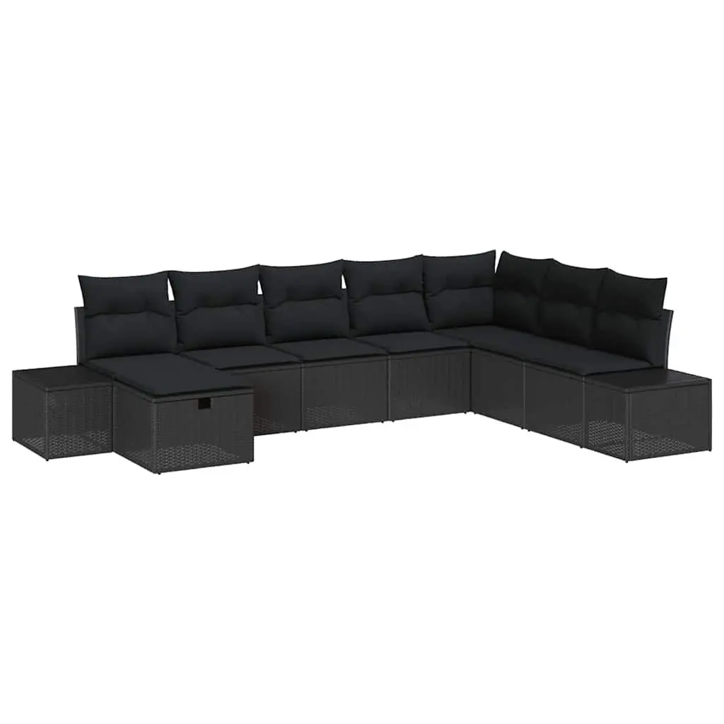 8-Piece Modular Outdoor Sofa Set with Cushions