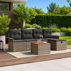 6-Piece Grey Outdoor Sofa Set Specifications