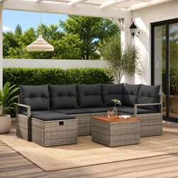 7-Piece Garden Sofa Set - Specs & Features Detailed