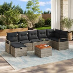 8-Piece Grey Outdoor Sofa Set Specifications