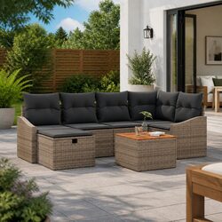 Specifications for 7-Piece Grey Outdoor Sofa Set