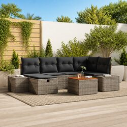 7-Piece Garden Sofa Set Dimensions and Materials