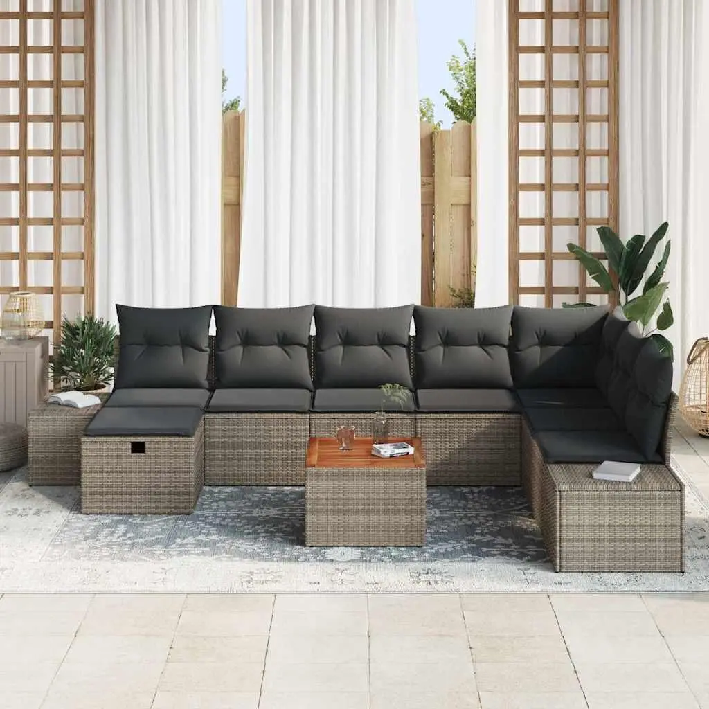 9-Piece Modular Outdoor Garden Sofa Set