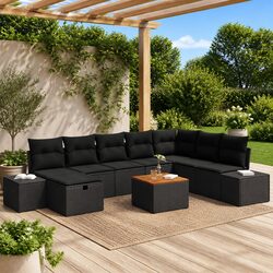 Specifications of 9-Piece Modular Outdoor Garden Sofa Set