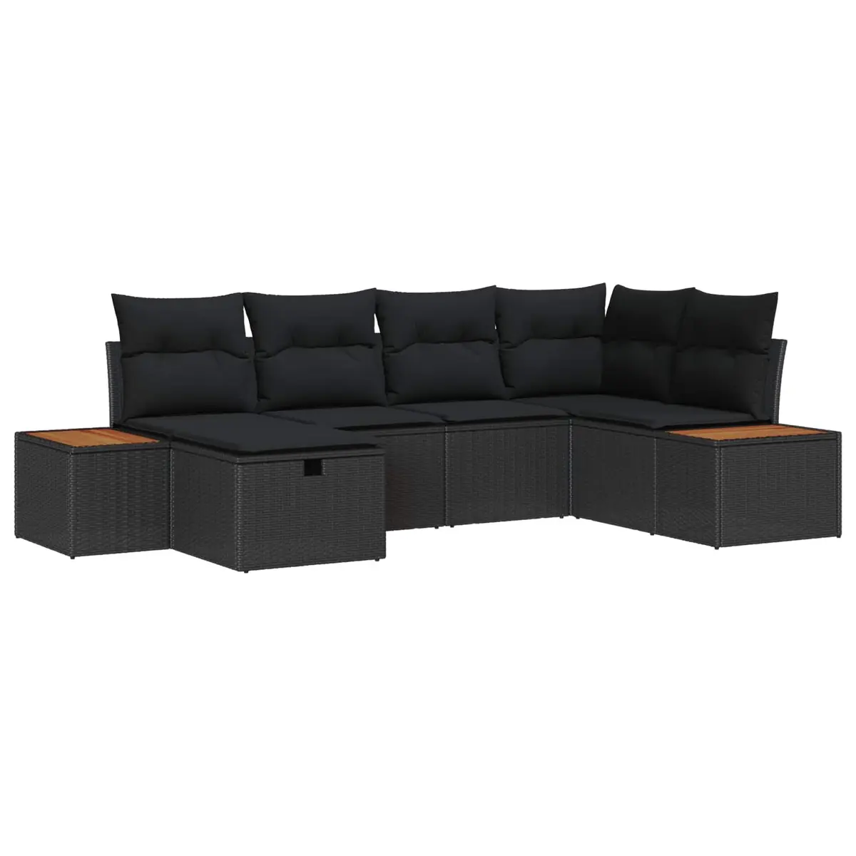 Modular Garden Sofa Set with Cushion Storage