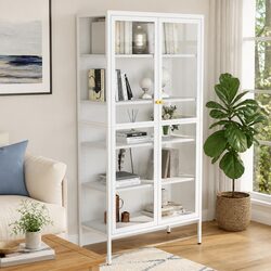 Display Cabinet Specifications: 90x40x180cm, White