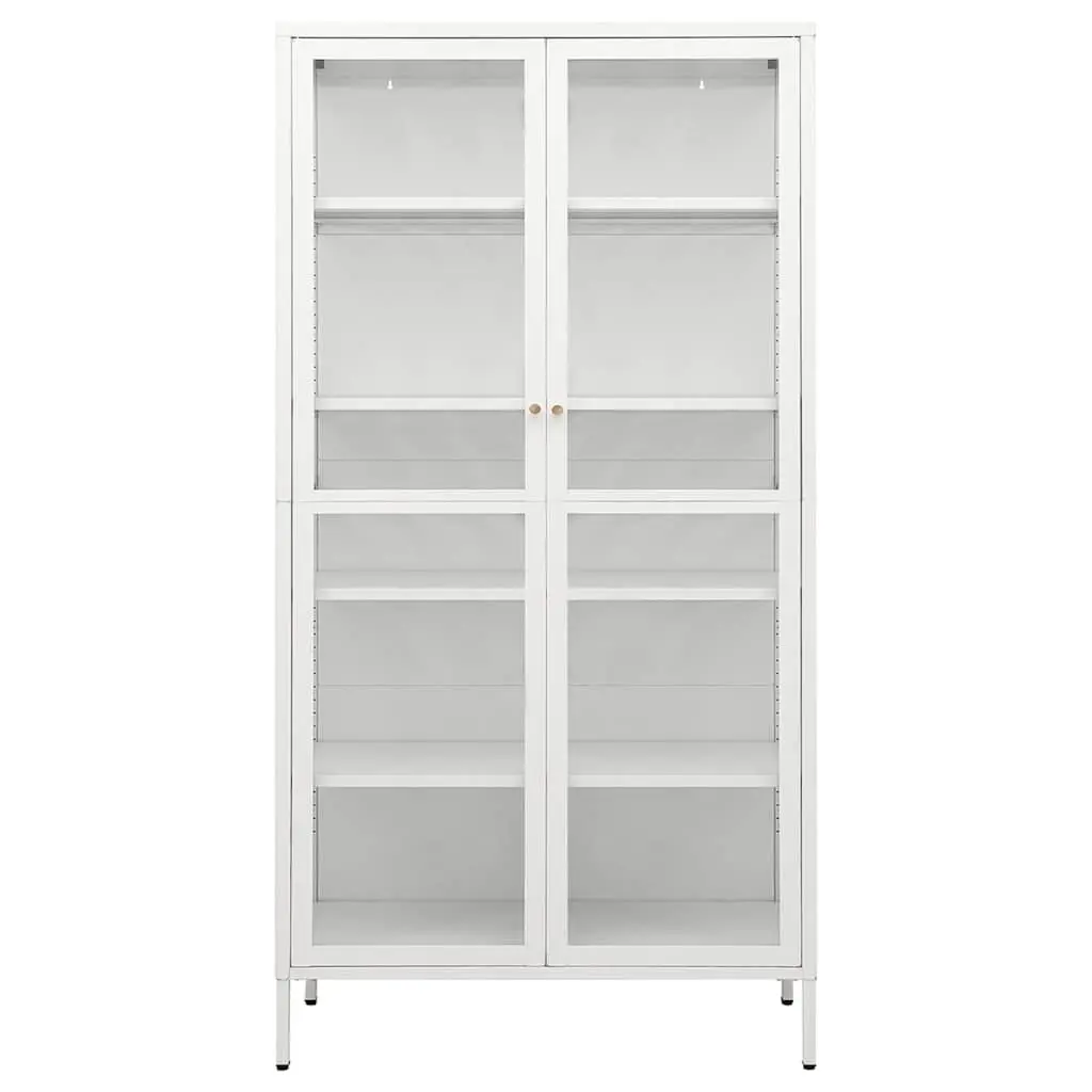 Storage Cabinet for Home 90x40x180cm Tempered Glass Display Shelving Unit