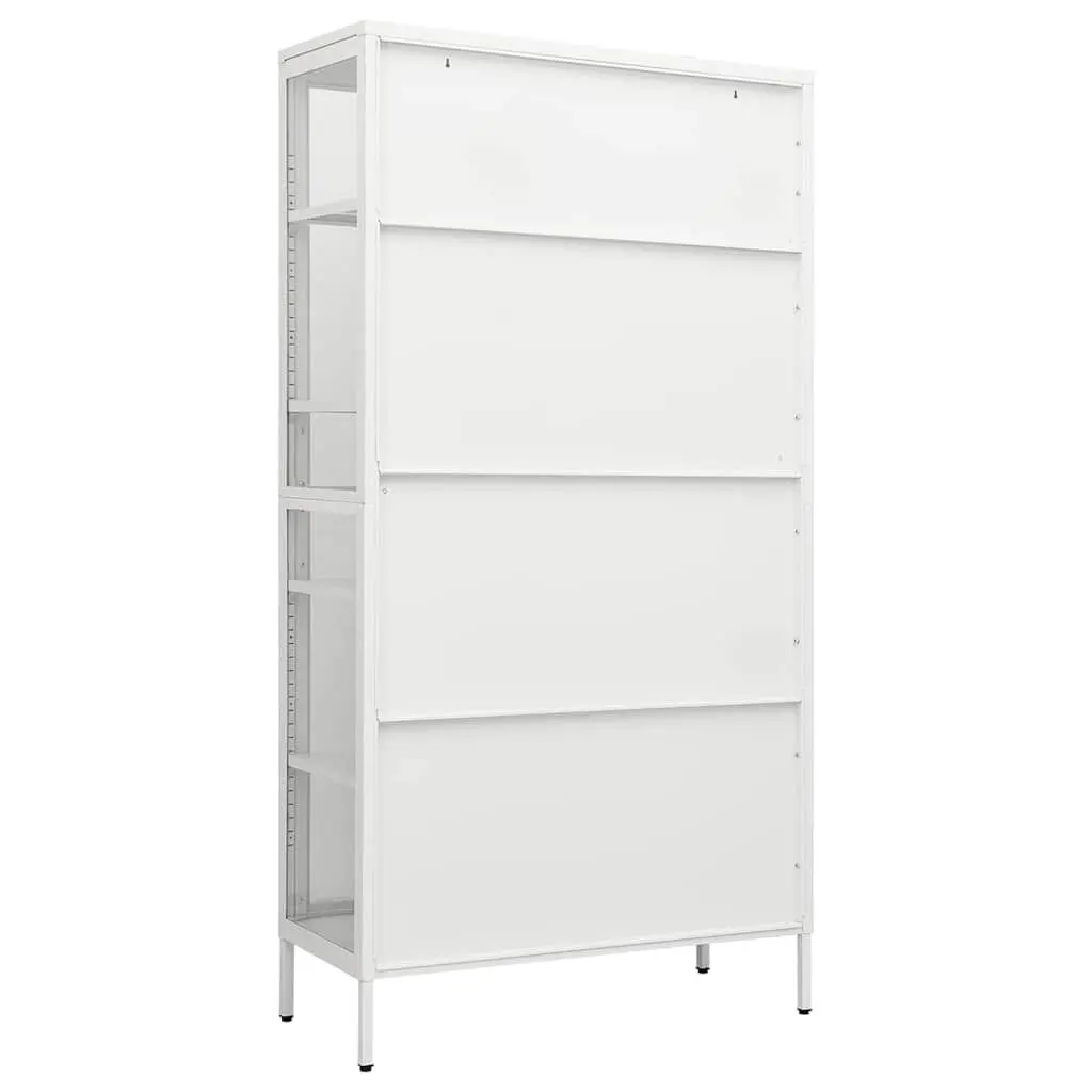 Storage Cabinet for Home 90x40x180cm Tempered Glass Display Shelving Unit