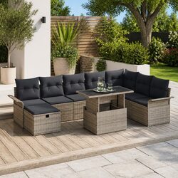 Specifications of the 9-Piece Modular Garden Sofa Set