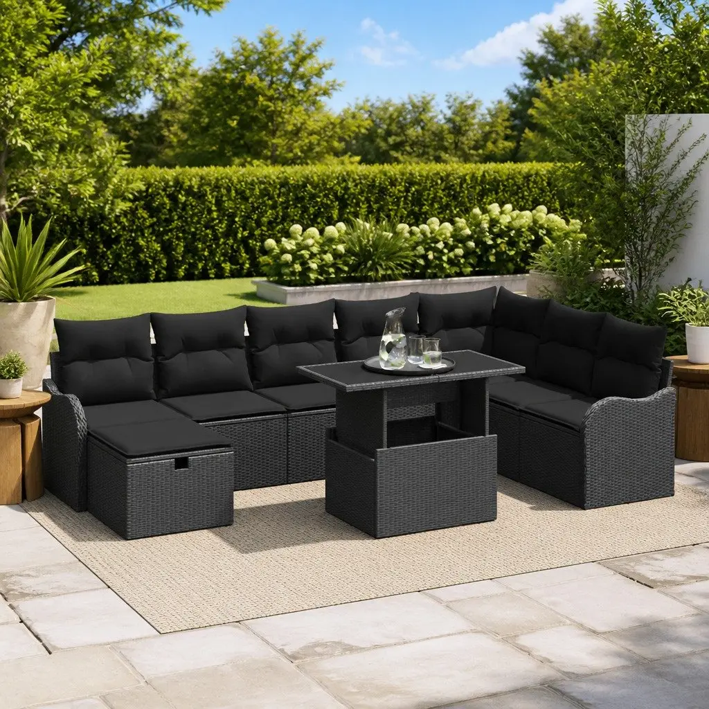 9-Piece Modular Garden Sofa Set