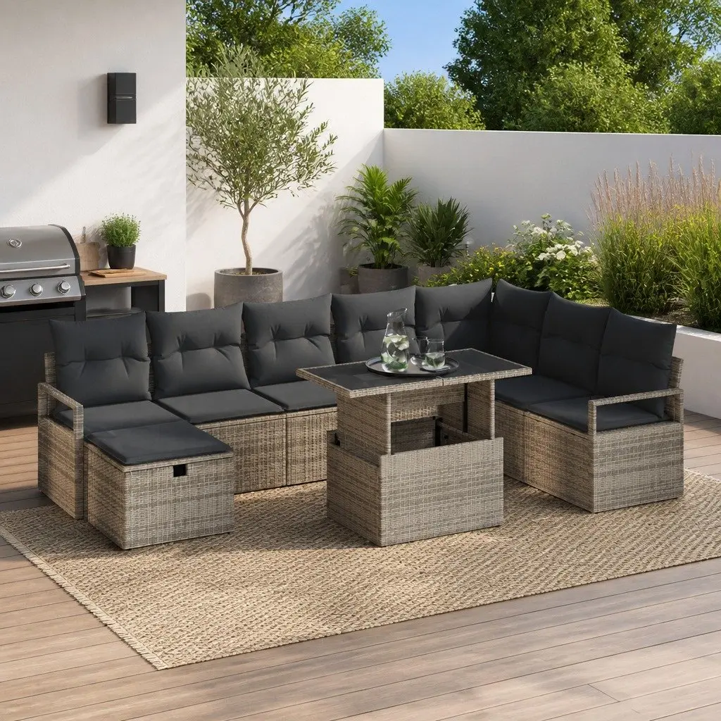 9-Piece Modular Garden Sofa Set