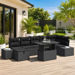 8-Seater Outdoor Sofa Set: Dimensions and Materials
