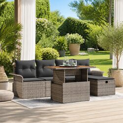 Specifications of the Grey 6-Piece Height-Adjustable Sofa Set