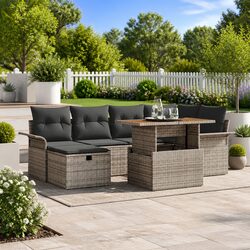 7-Piece Height Adjustable Garden Sofa Set Specifications