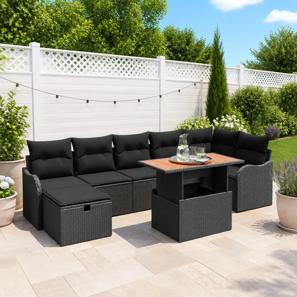 8 Piece Outdoor Garden Sofa Set