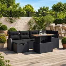 7-Piece Garden Sofa Set: Dimensions & Materials Detailed