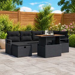 Specifications of 7-Piece Garden Sofa Set: Height Adjustable