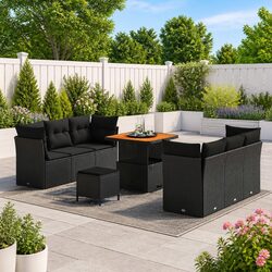 9-Piece Modular Garden Sofa Set - Specs and Details