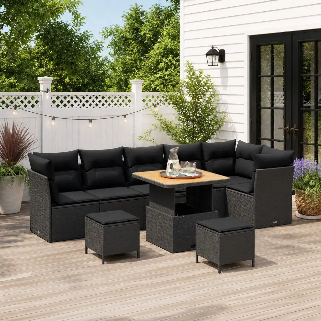 9-Piece Modular Garden Sofa Set