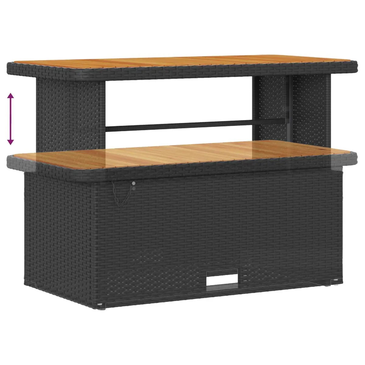Garden Sofa Set Outdoor Use 10 Piece Modular Black Lounger Sectional