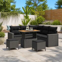 Specifications for 8-Piece Height-Adjustable Garden Sofa Set