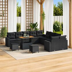 13-Piece Garden Sofa Set: Modular, Height-Adjustable Design