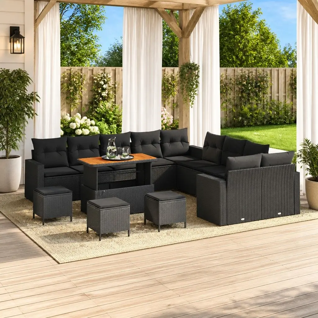 14-Piece Height-Adjustable Garden Sofa Set