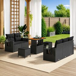 Specifications of 8-Piece Modular Garden Sofa Set
