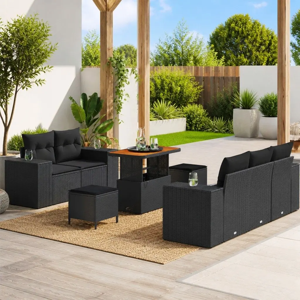 8-Piece Height-Adjustable Garden Sofa Set