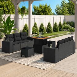 Specifications of 9-Piece Modular Garden Sofa Set