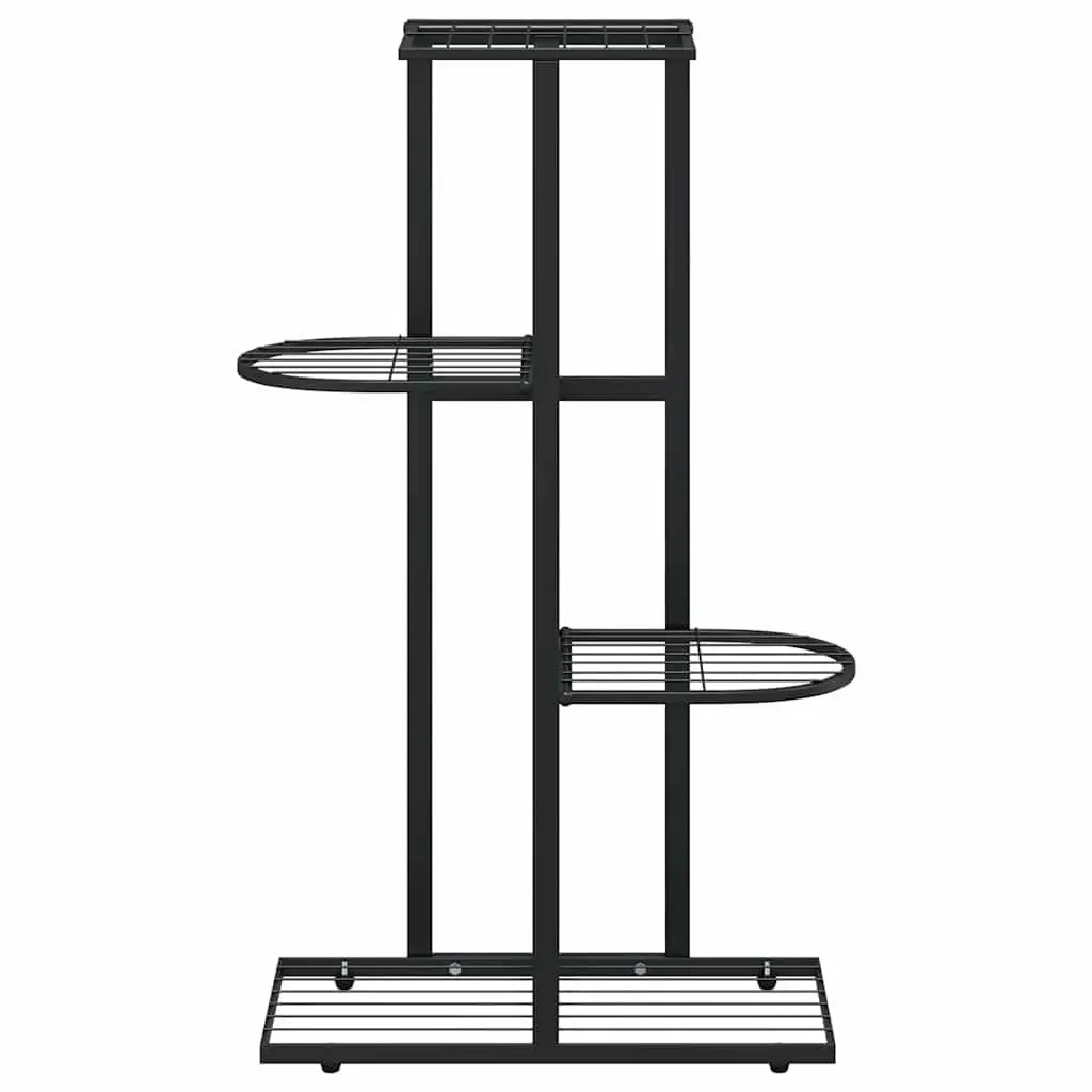 Metal Plant Stand 4-Tier Display Rack for Home and Garden 43 x 22 x 76 cm