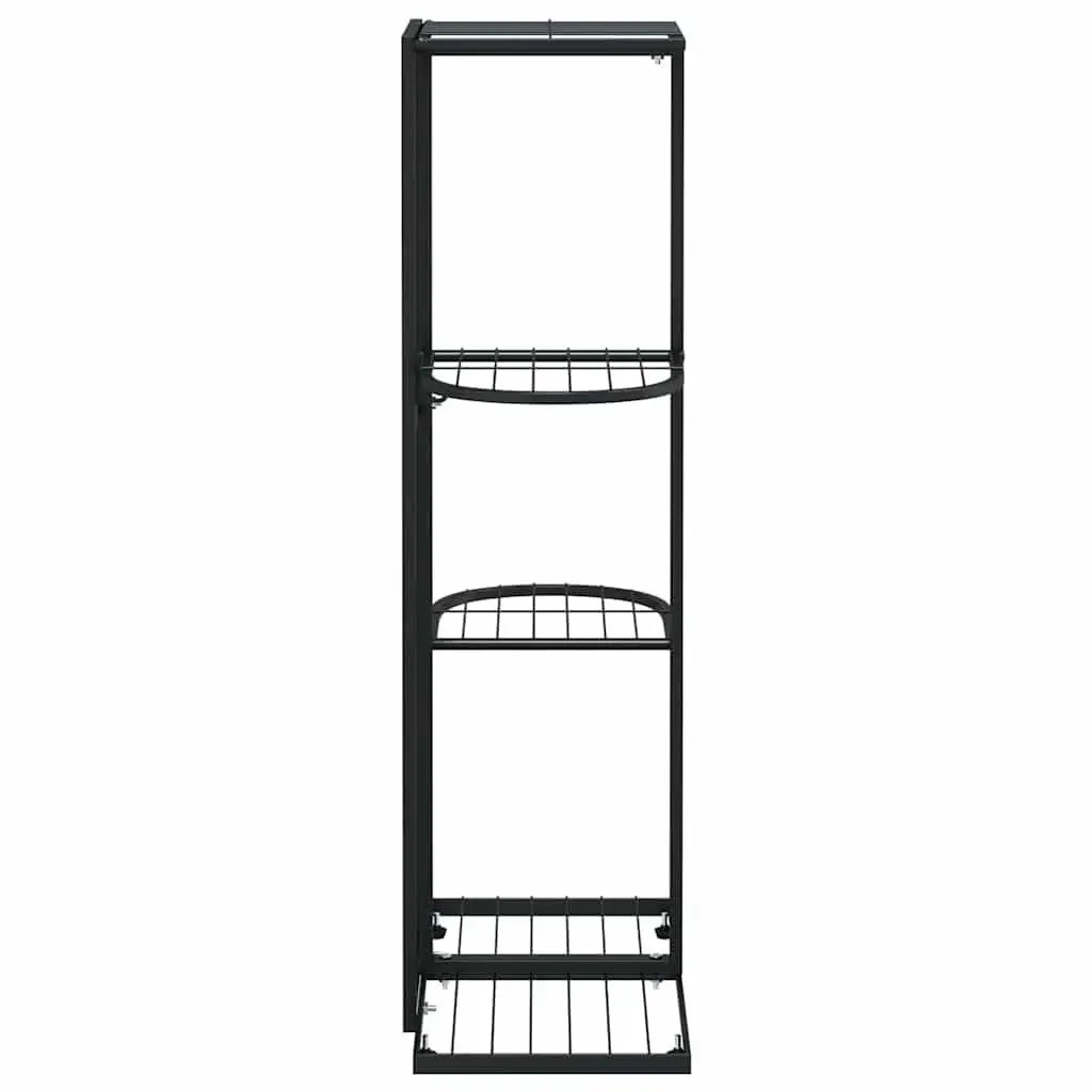 Metal Plant Stand 4-Tier Display Rack for Home and Garden 43 x 22 x 76 cm