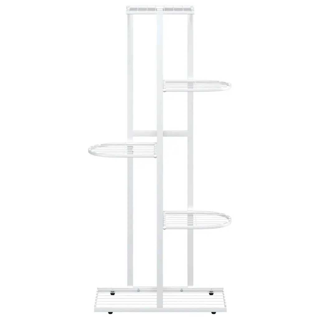 5-Tier Metal Plant Stand Indoor Outdoor Display Rack White