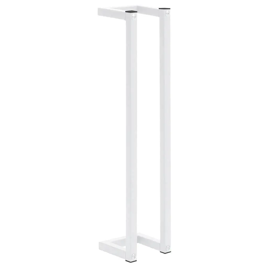 White Wall-Mounted Towel Rack