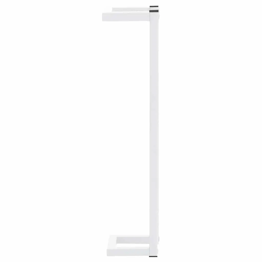 White Wall-Mounted Towel Rack