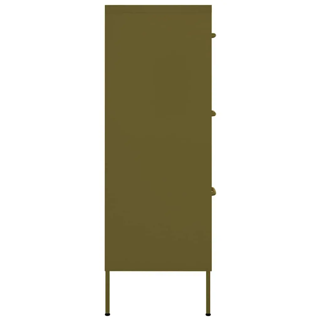 Storage Cabinet Home Office 6 Drawer Green Steel