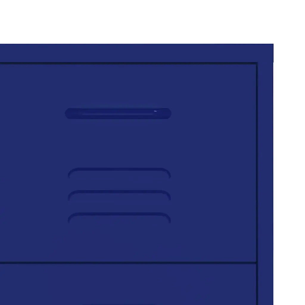 Storage Cabinet Bedroom Living Room 6 Drawer Chest Navy Blue