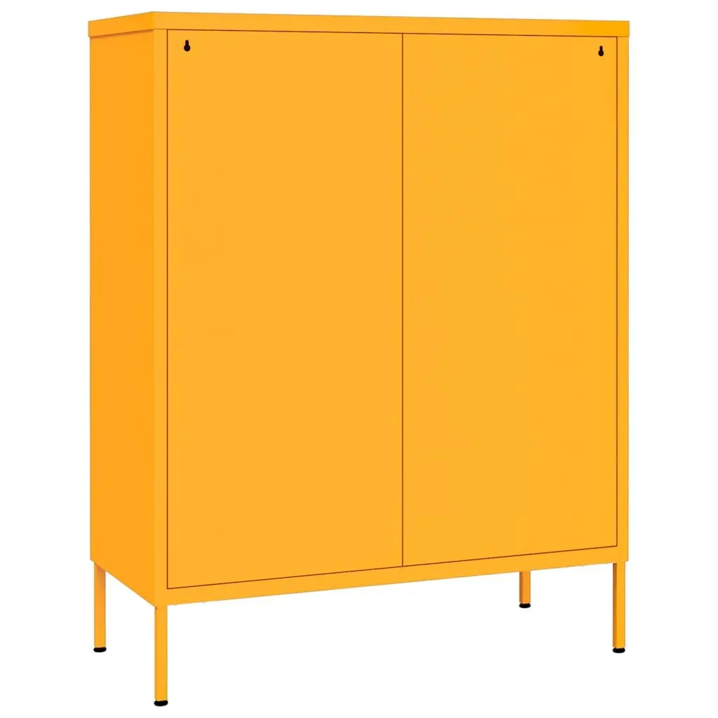 Drawer Cabinet Yellow Storage Chest Bedroom 6 Drawers Steel Organiser