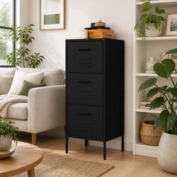 Storage Cabinet with Steel Frame: 42.5W x 35D x 101.5H cm